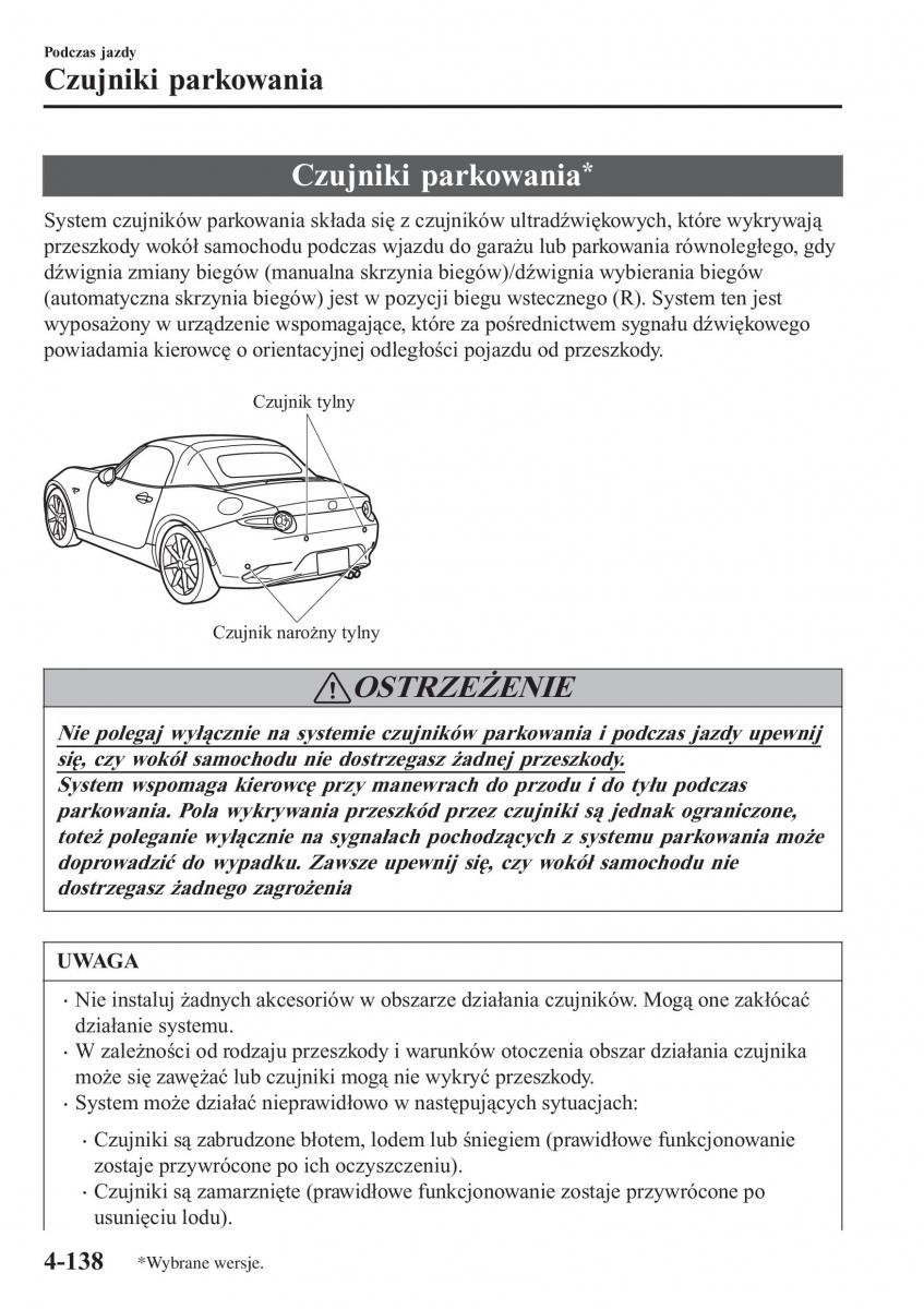 Mazda MX 5 Miata ND IV 4 instrukcja obslugi / page 275