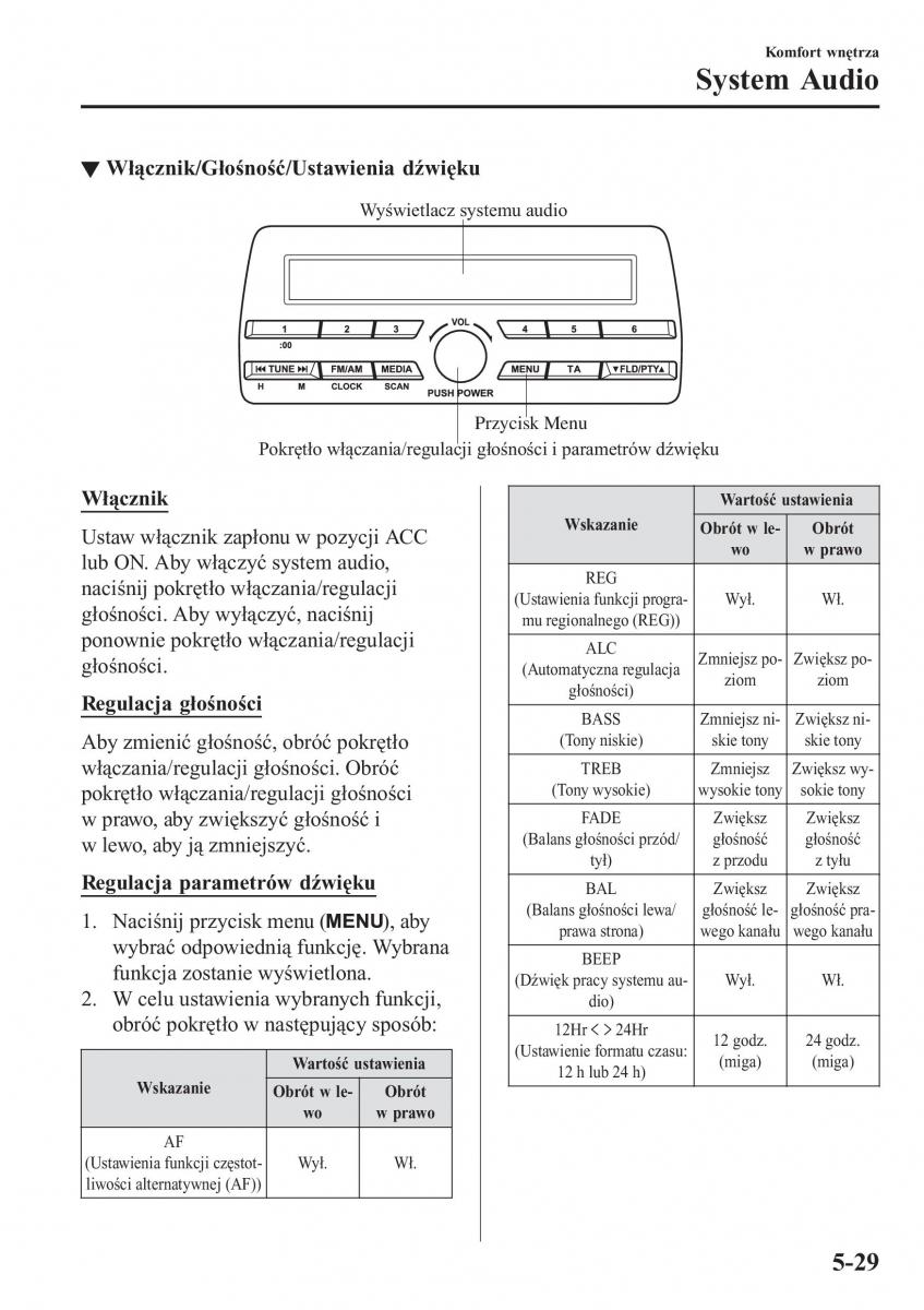 Mazda MX 5 Miata ND IV 4 instrukcja obslugi / page 308