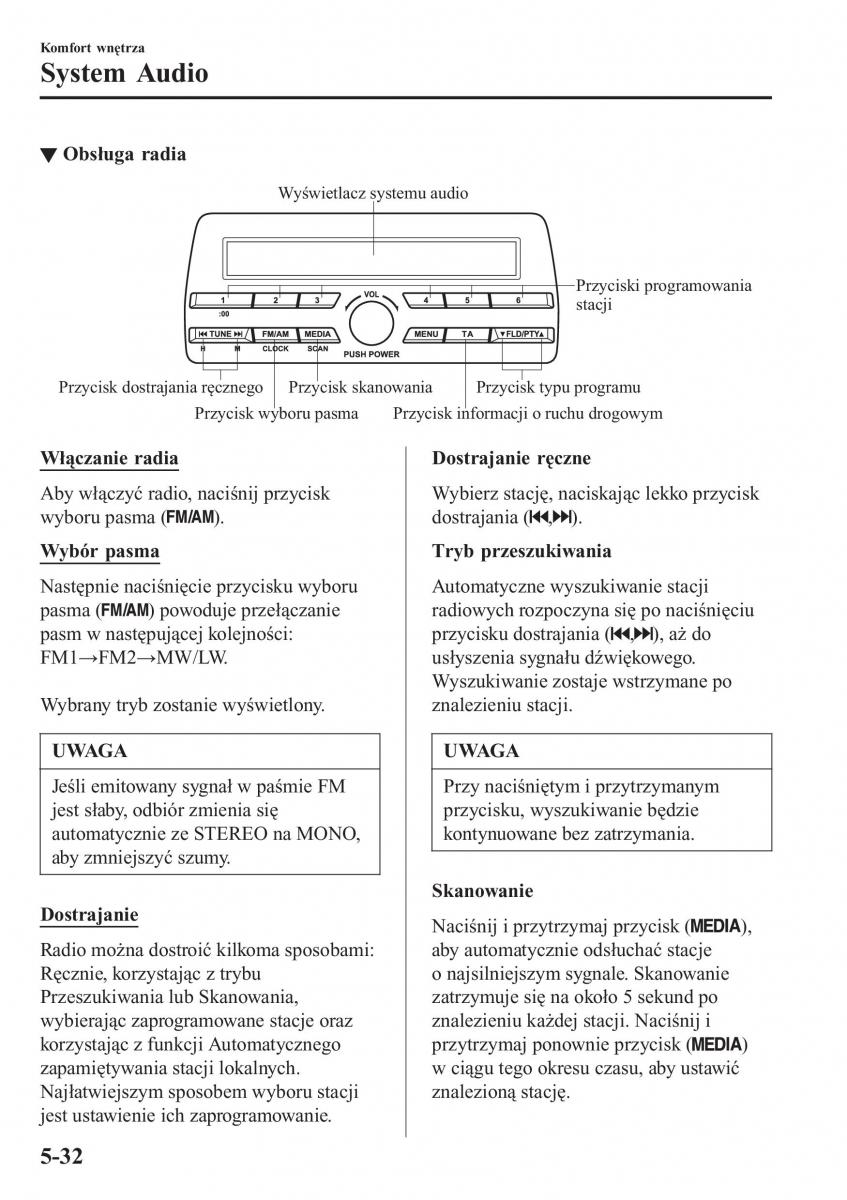 Mazda MX 5 Miata ND IV 4 instrukcja obslugi / page 311