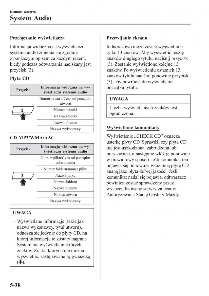 Mazda MX 5 Miata ND IV 4 instrukcja obslugi / page 317