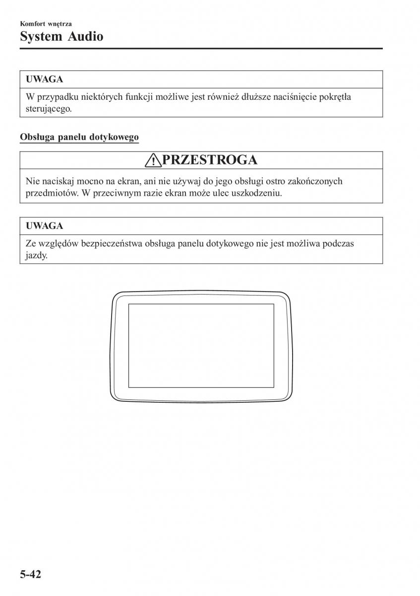 Mazda MX 5 Miata ND IV 4 instrukcja obslugi / page 321