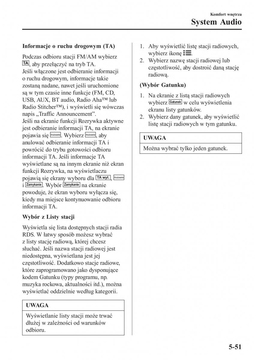 Mazda MX 5 Miata ND IV 4 instrukcja obslugi / page 330