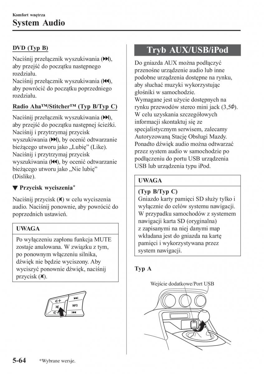 Mazda MX 5 Miata ND IV 4 instrukcja obslugi / page 343