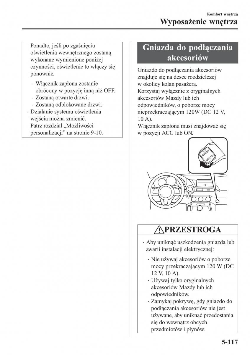 Mazda MX 5 Miata ND IV 4 instrukcja obslugi / page 396