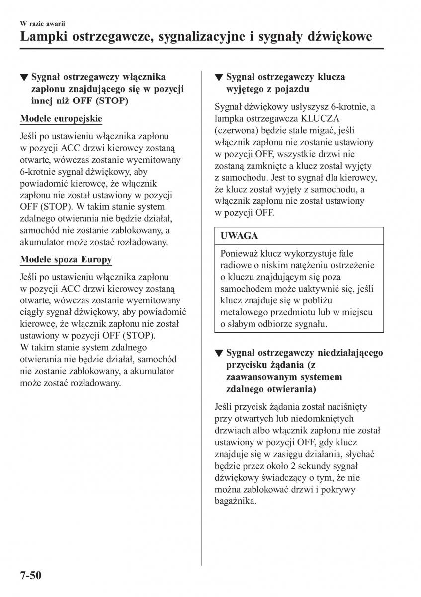 Mazda MX 5 Miata ND IV 4 instrukcja obslugi / page 521