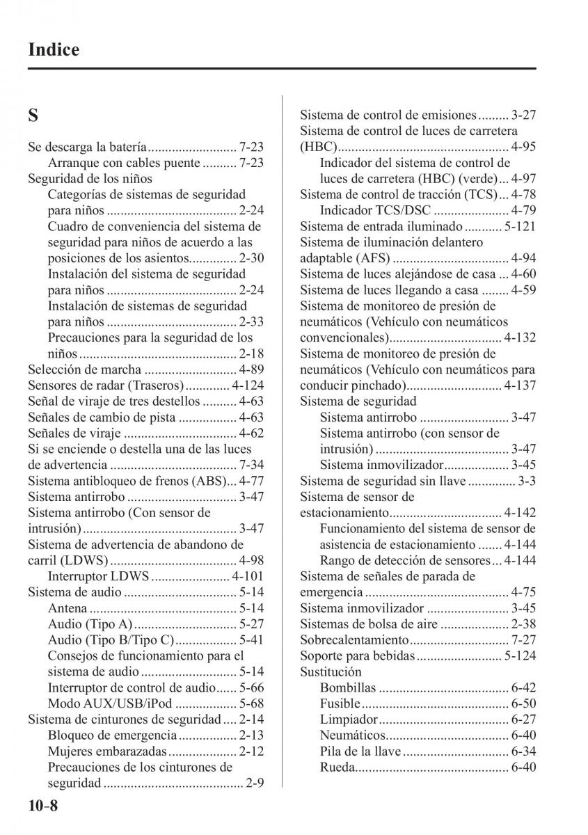 Mazda MX 5 Miata ND IV 4 manual del propietario / page 584