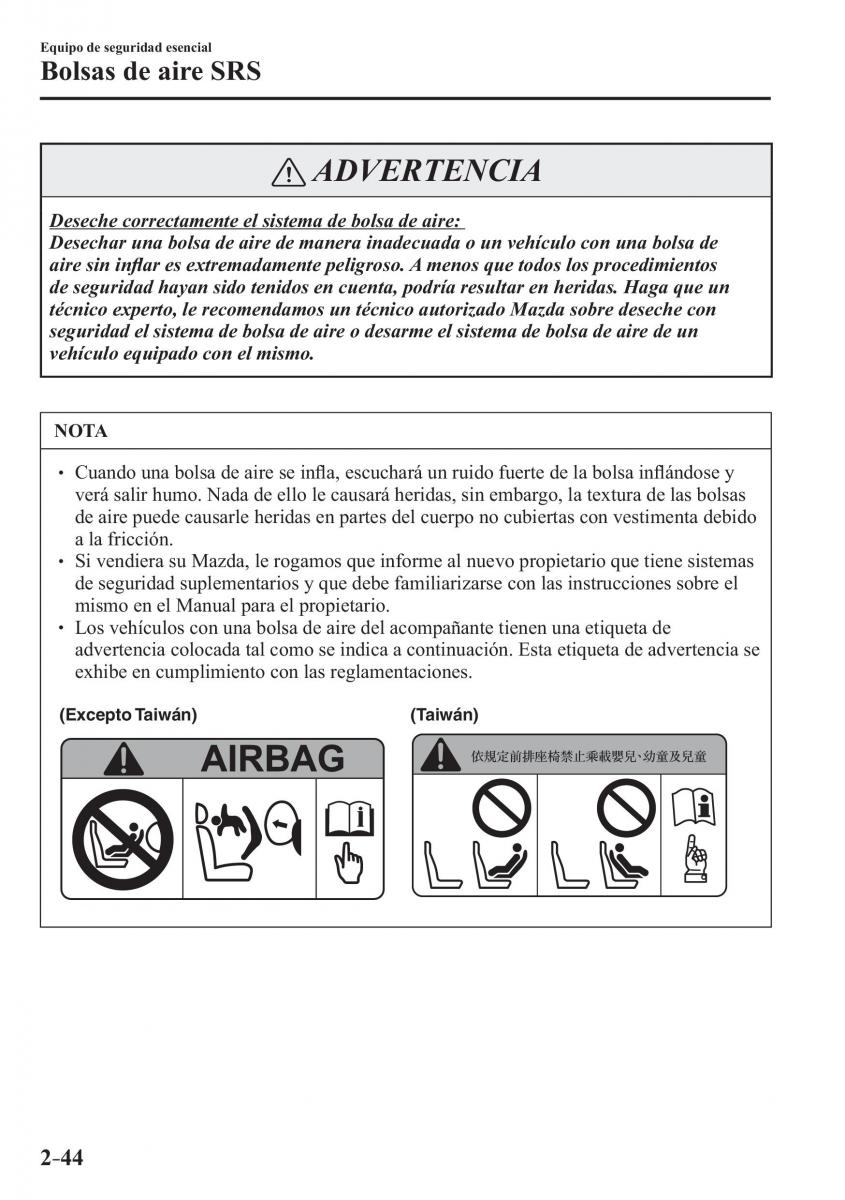 Mazda MX 5 Miata ND IV 4 manual del propietario / page 60