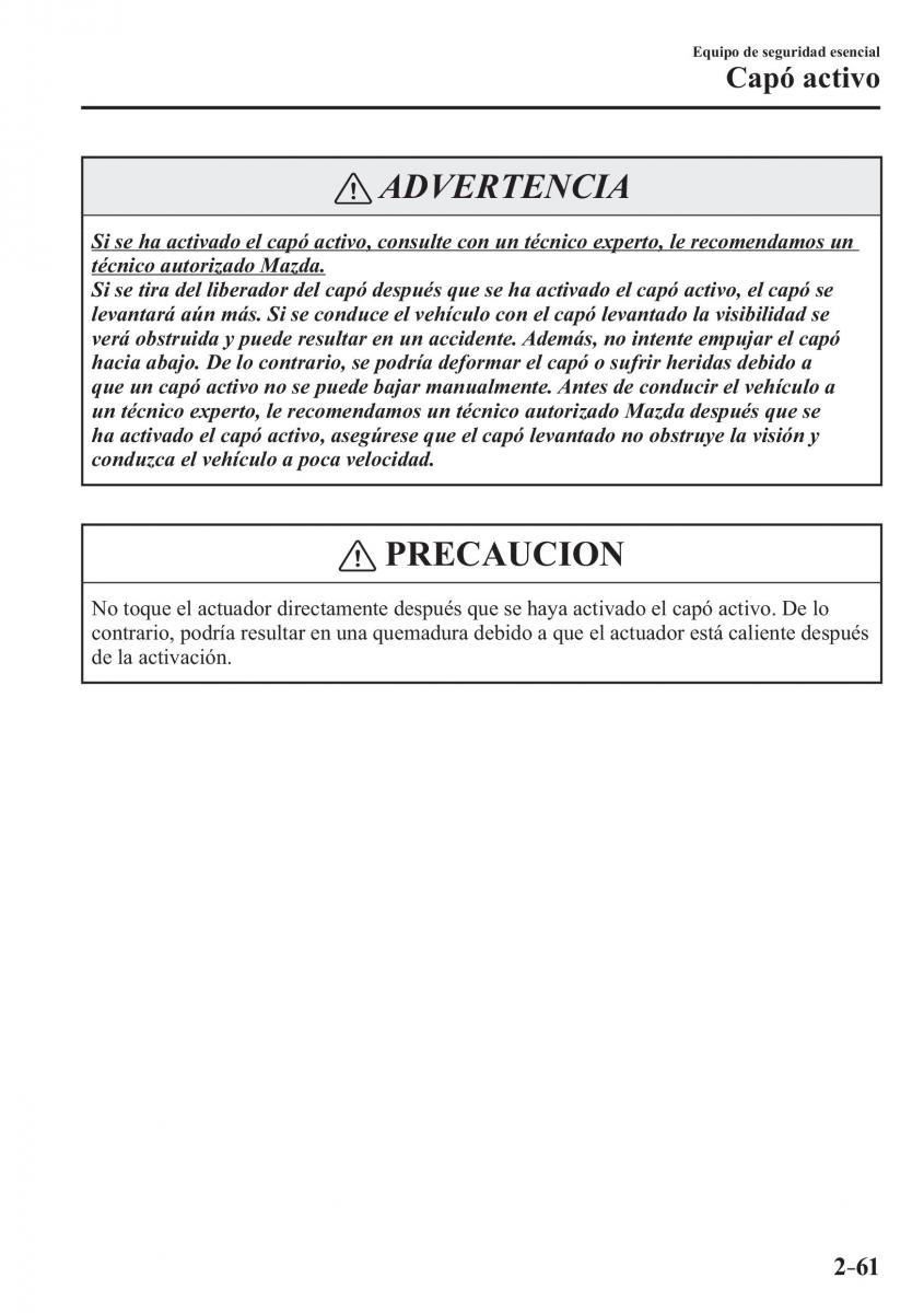 Mazda MX 5 Miata ND IV 4 manual del propietario / page 77