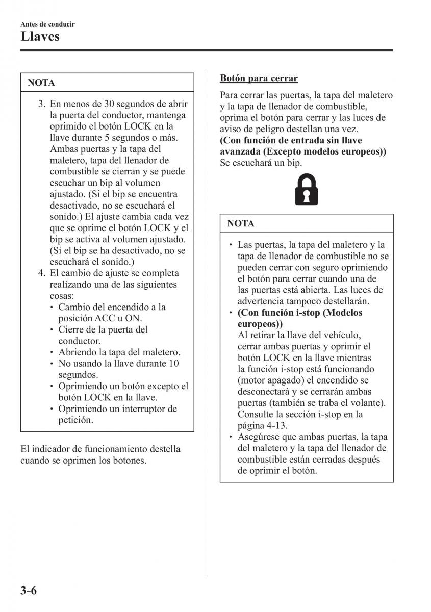 Mazda MX 5 Miata ND IV 4 manual del propietario / page 86