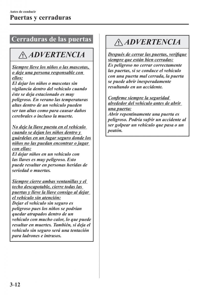 Mazda MX 5 Miata ND IV 4 manual del propietario / page 92