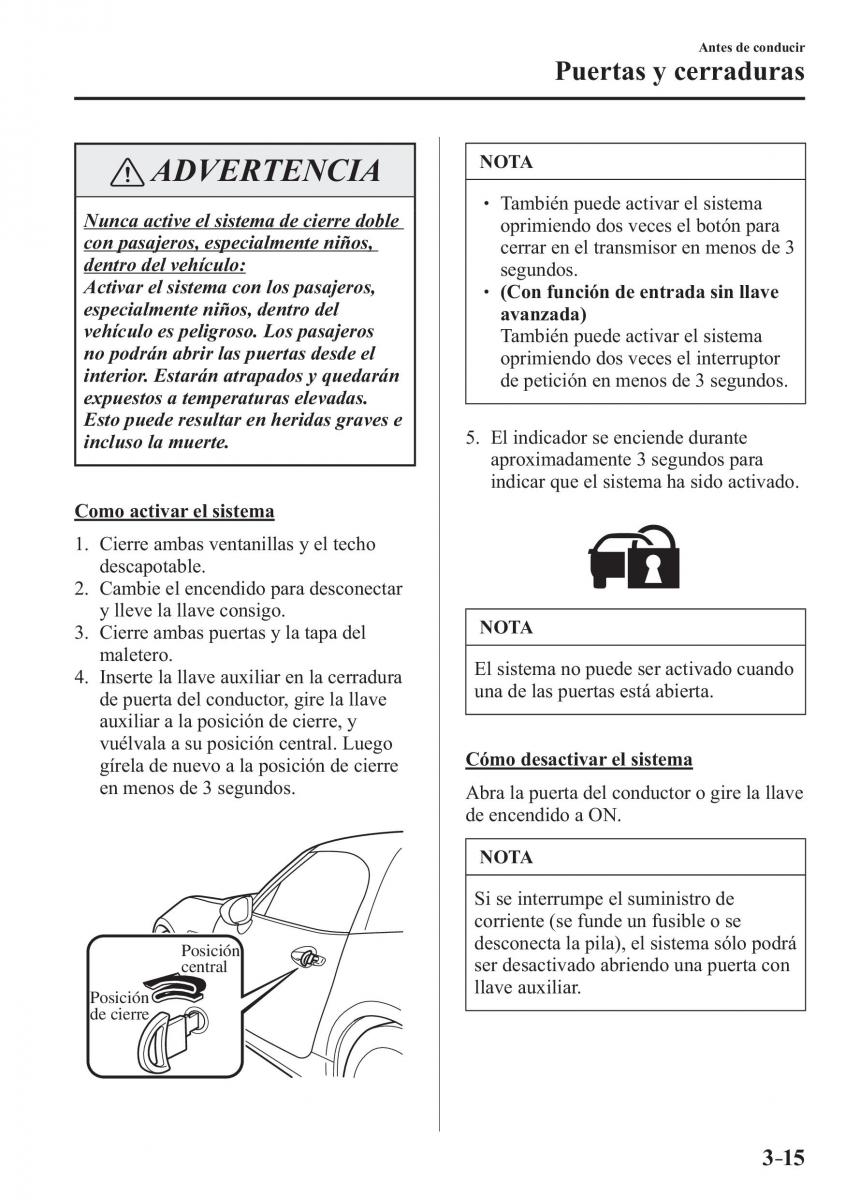 Mazda MX 5 Miata ND IV 4 manual del propietario / page 95