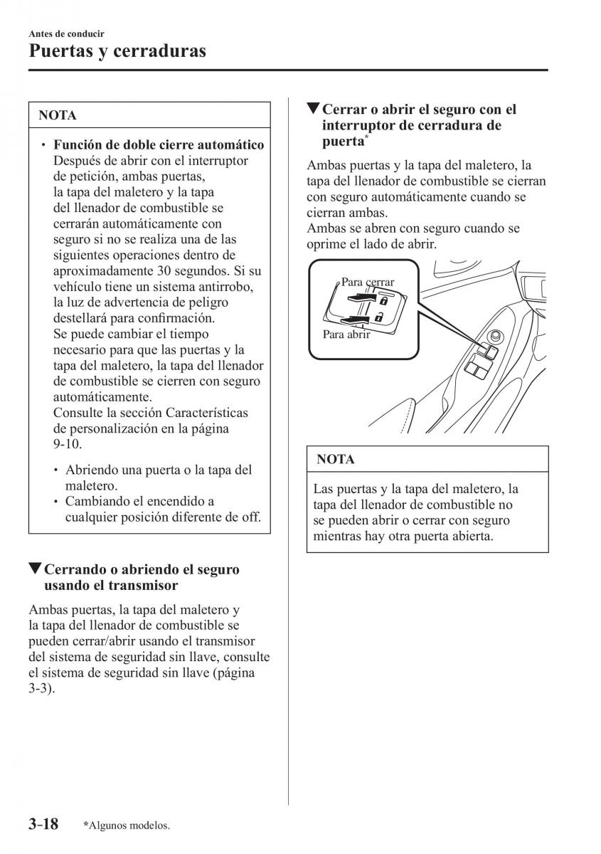 Mazda MX 5 Miata ND IV 4 manual del propietario / page 98