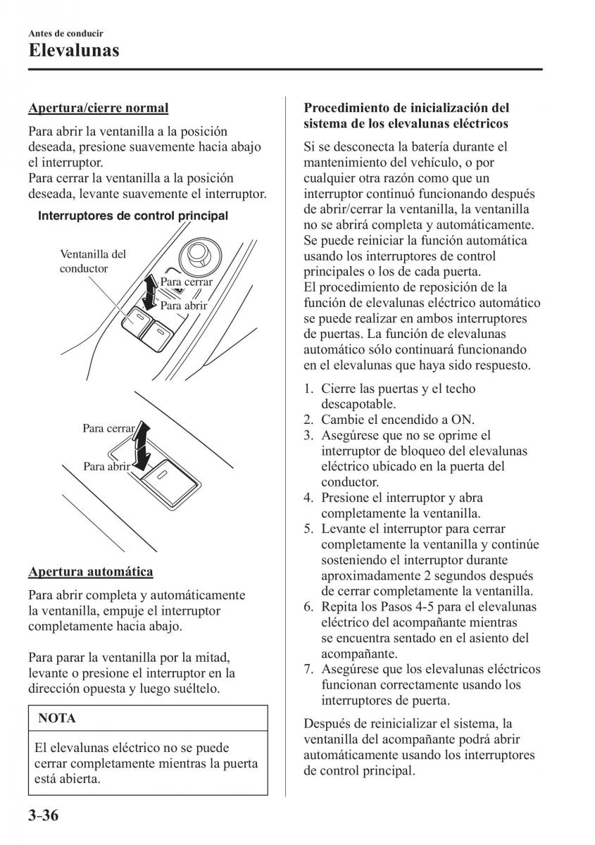 Mazda MX 5 Miata ND IV 4 manual del propietario / page 116