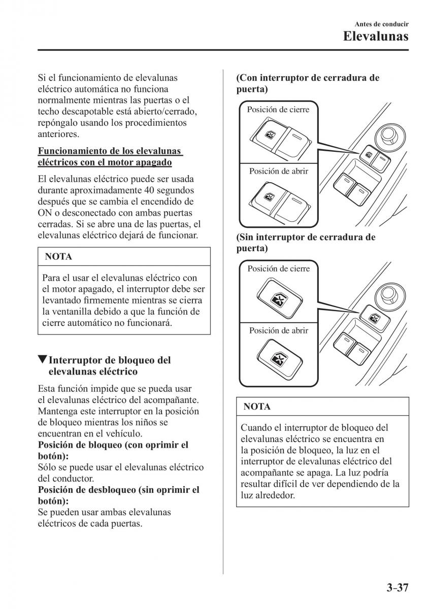 Mazda MX 5 Miata ND IV 4 manual del propietario / page 117