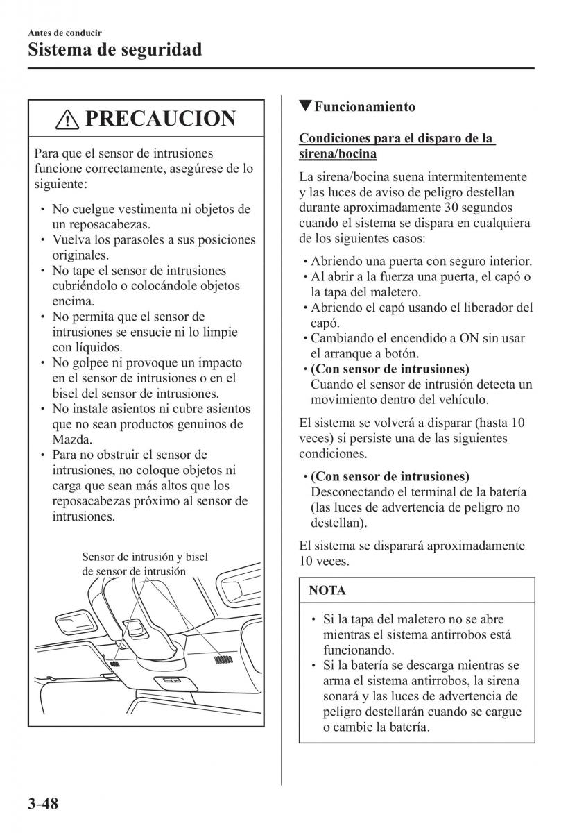 Mazda MX 5 Miata ND IV 4 manual del propietario / page 128