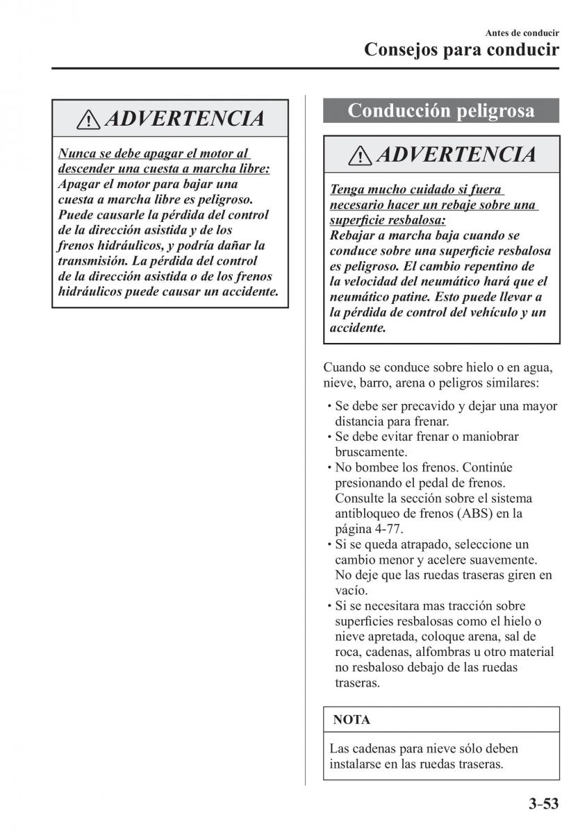 Mazda MX 5 Miata ND IV 4 manual del propietario / page 133