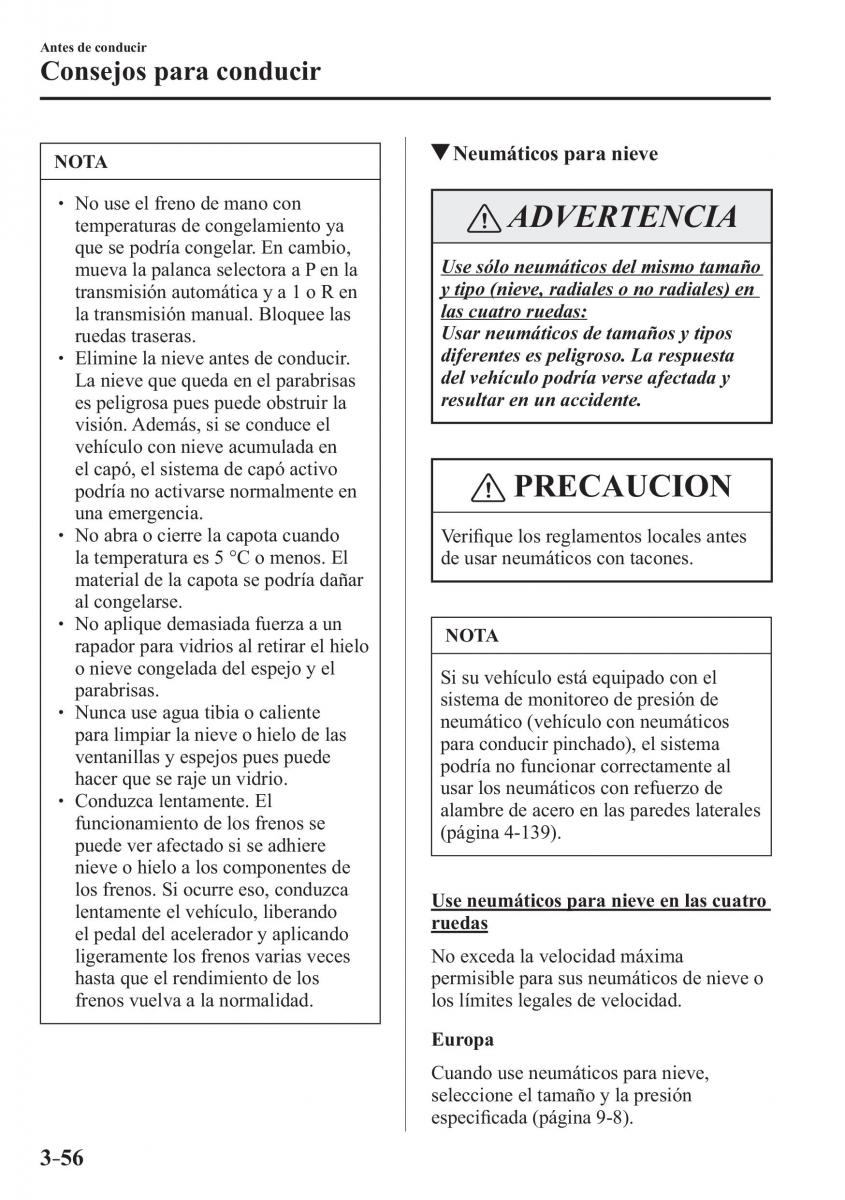 Mazda MX 5 Miata ND IV 4 manual del propietario / page 136