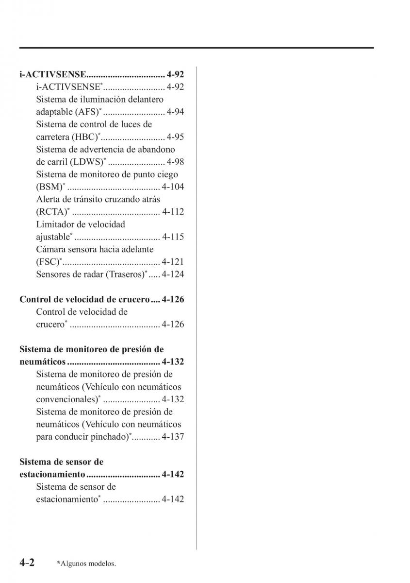 Mazda MX 5 Miata ND IV 4 manual del propietario / page 142