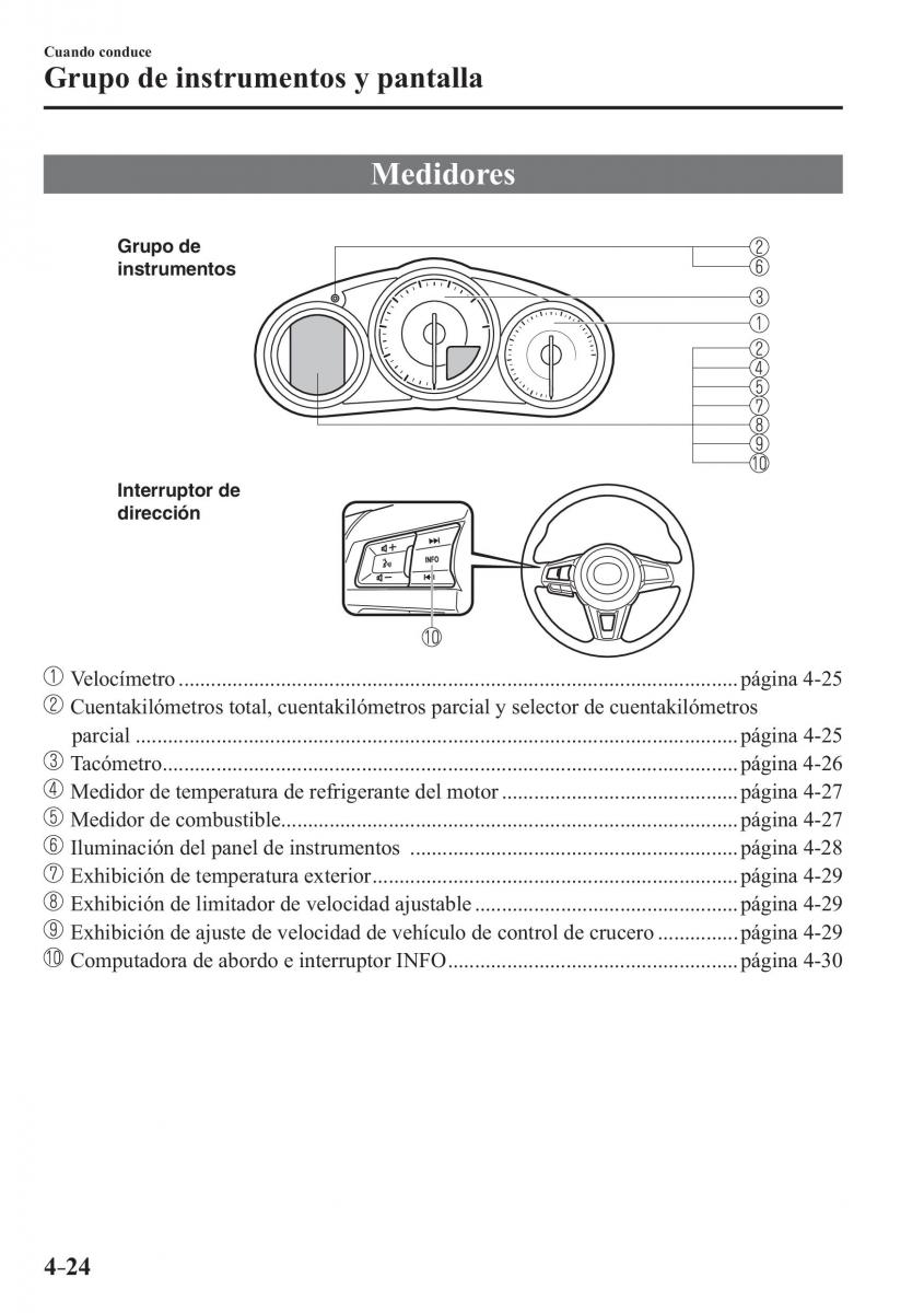 Mazda MX 5 Miata ND IV 4 manual del propietario / page 164