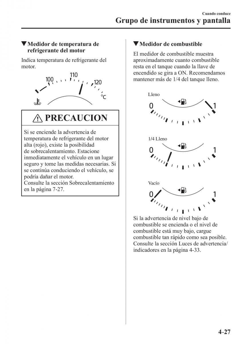 Mazda MX 5 Miata ND IV 4 manual del propietario / page 167