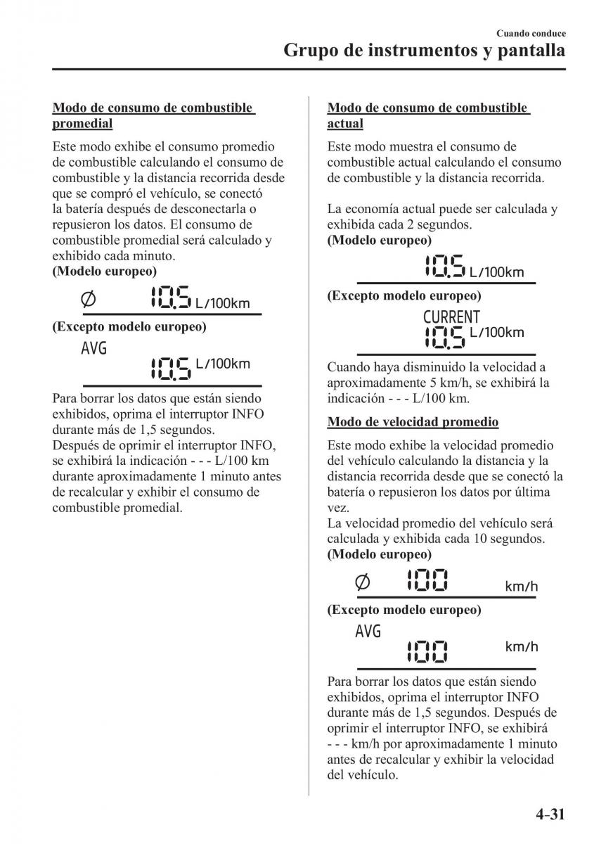 Mazda MX 5 Miata ND IV 4 manual del propietario / page 171