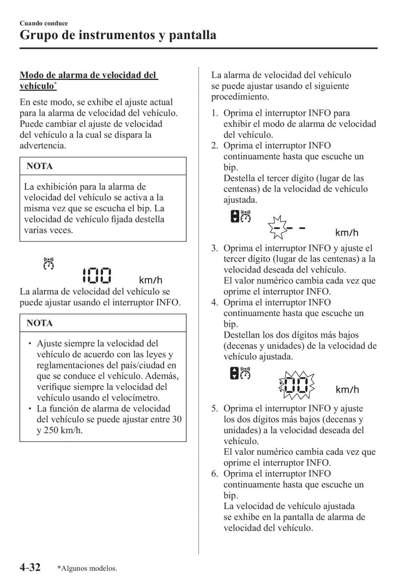 Mazda MX 5 Miata ND IV 4 manual del propietario / page 172