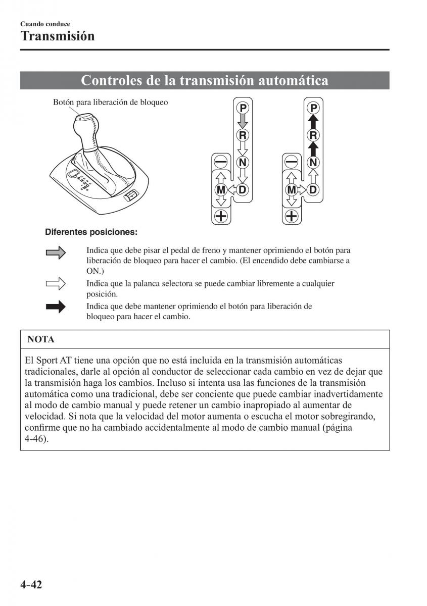 Mazda MX 5 Miata ND IV 4 manual del propietario / page 182