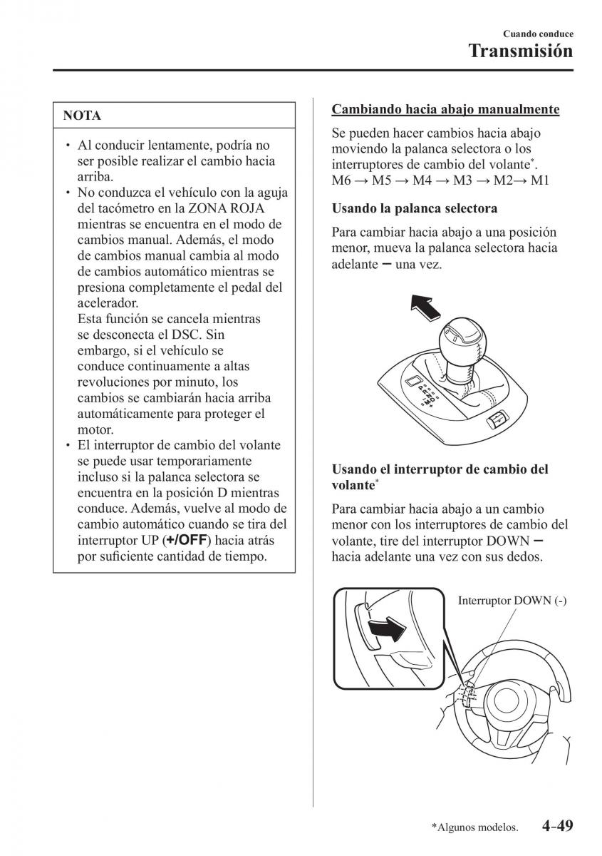 Mazda MX 5 Miata ND IV 4 manual del propietario / page 189