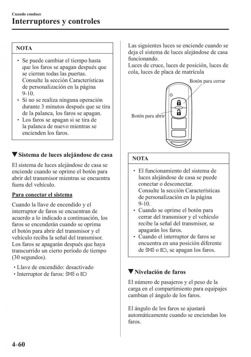 Mazda MX 5 Miata ND IV 4 manual del propietario / page 200