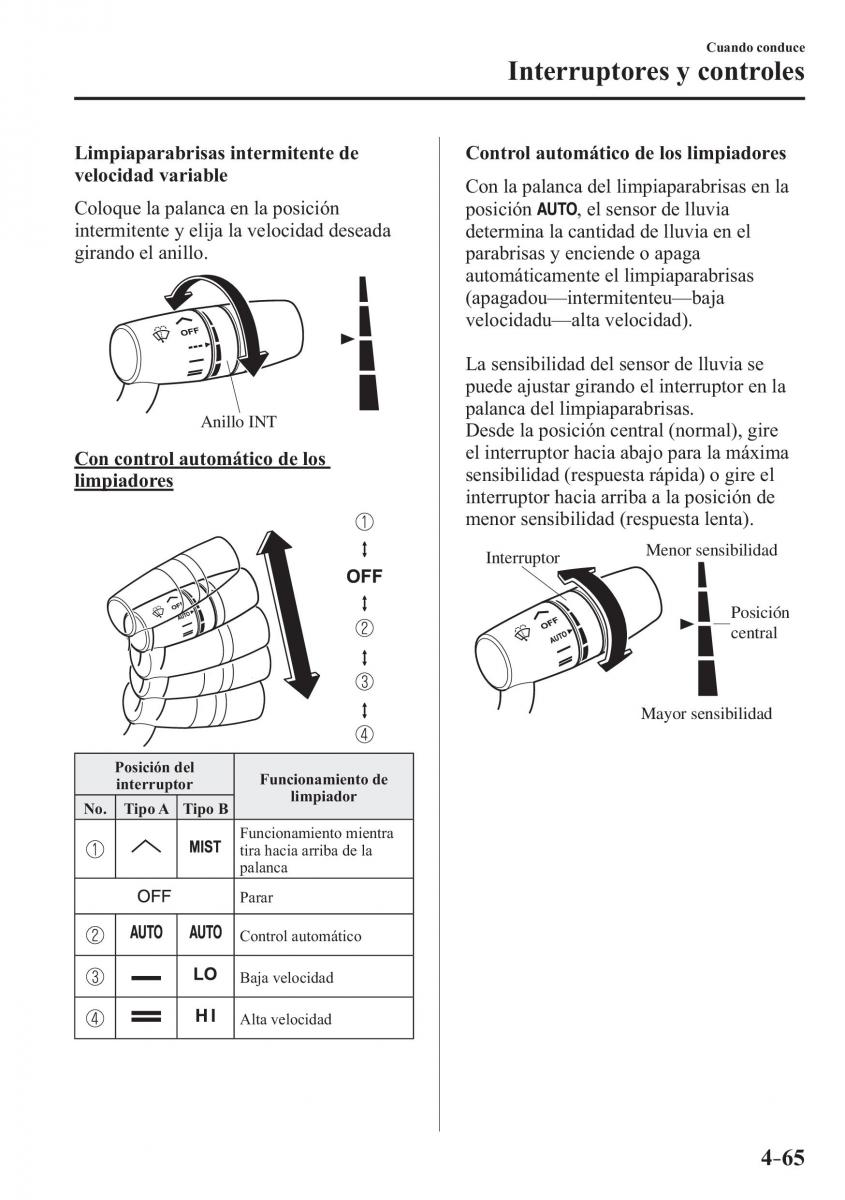 Mazda MX 5 Miata ND IV 4 manual del propietario / page 205