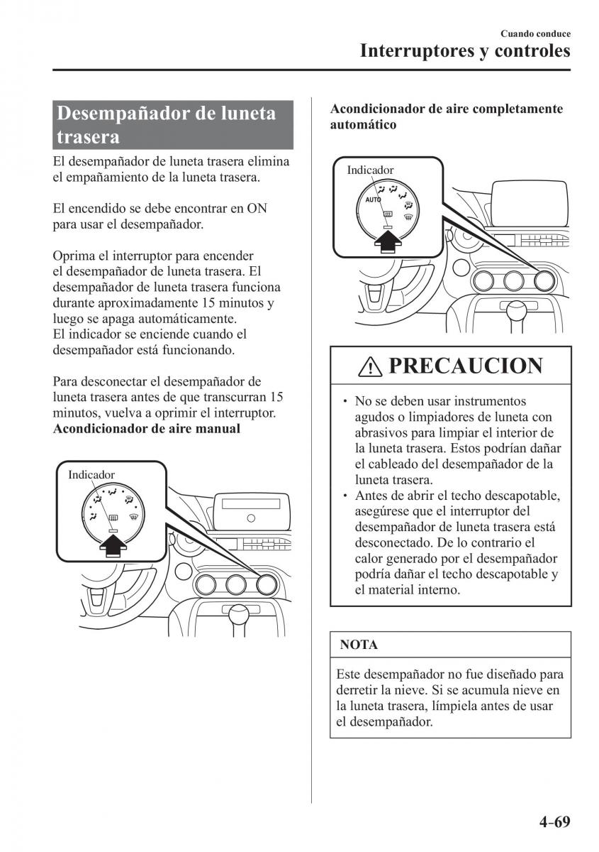 Mazda MX 5 Miata ND IV 4 manual del propietario / page 209