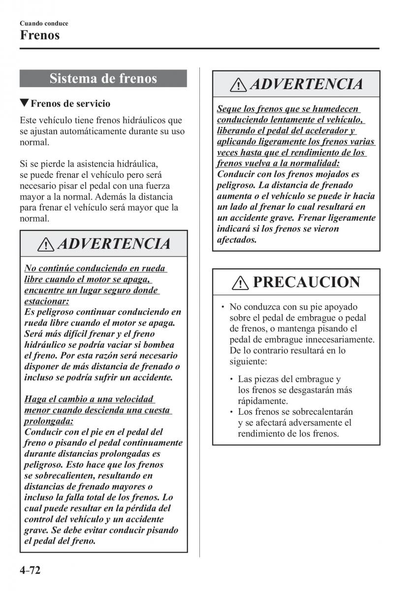 Mazda MX 5 Miata ND IV 4 manual del propietario / page 212