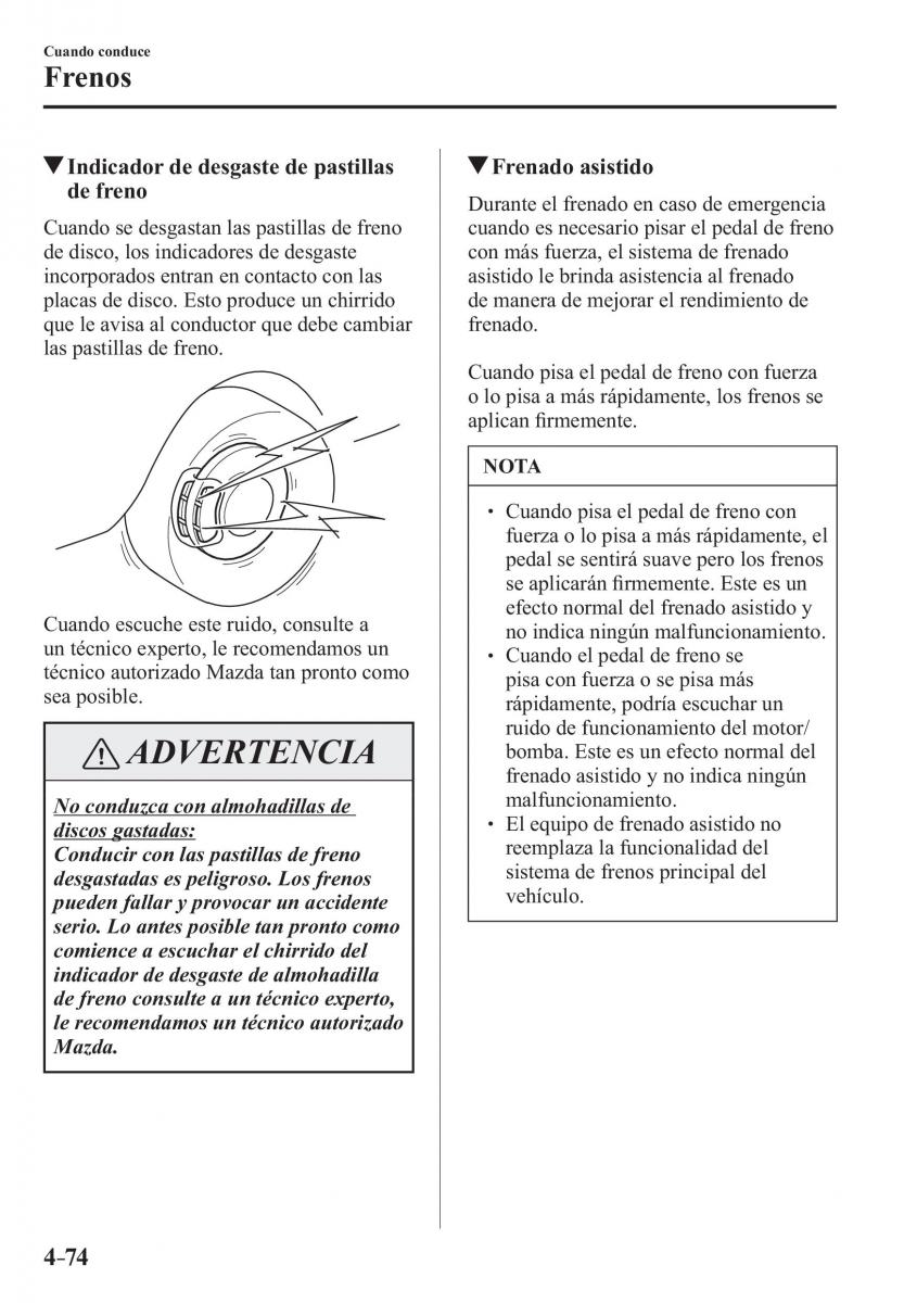 Mazda MX 5 Miata ND IV 4 manual del propietario / page 214