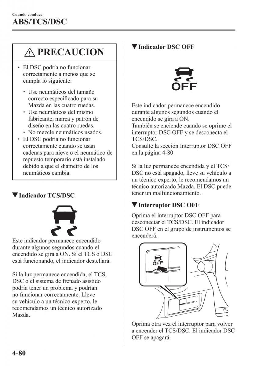 Mazda MX 5 Miata ND IV 4 manual del propietario / page 220