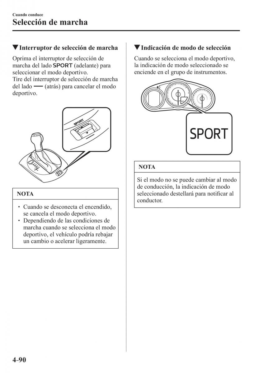 Mazda MX 5 Miata ND IV 4 manual del propietario / page 230