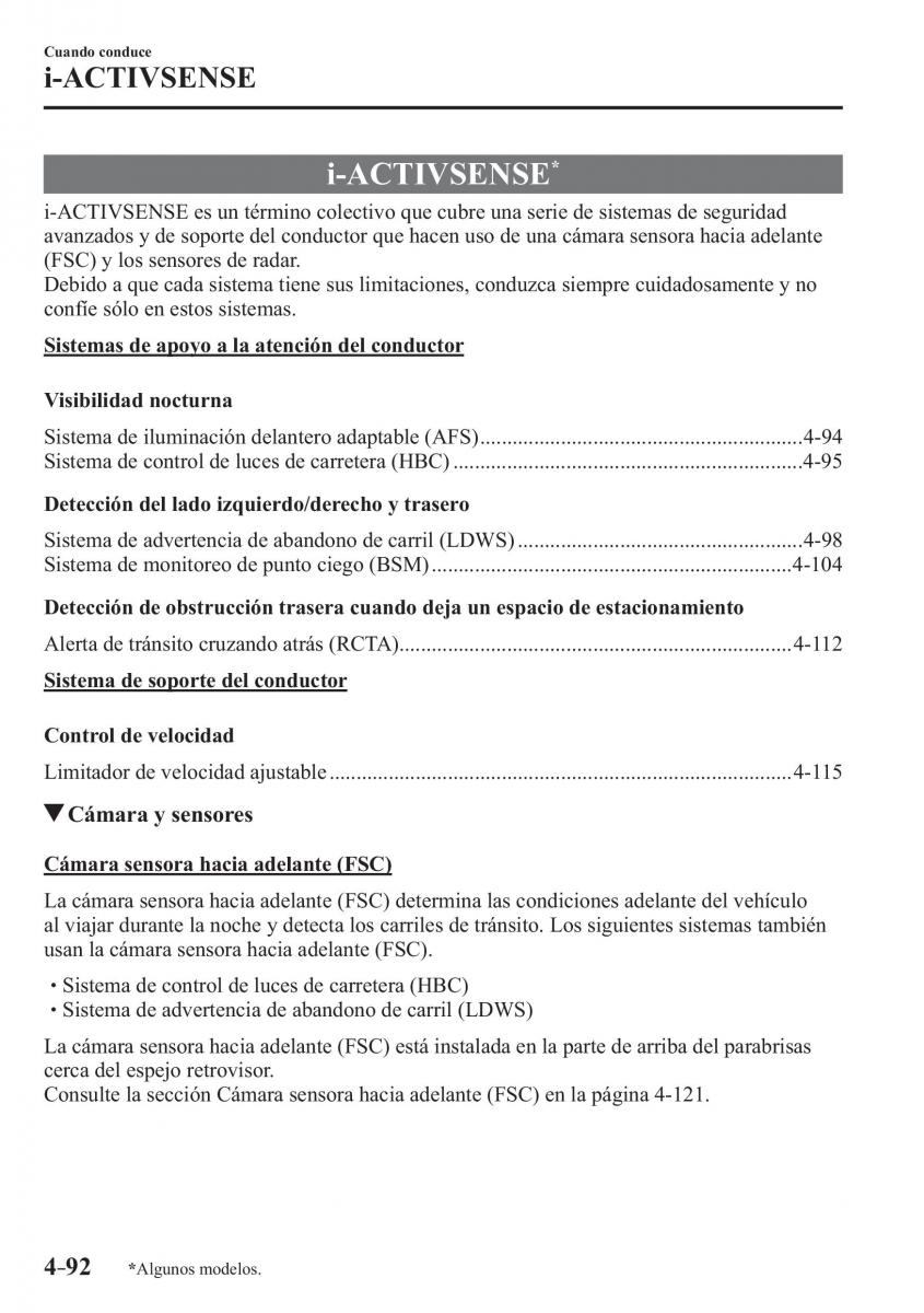 Mazda MX 5 Miata ND IV 4 manual del propietario / page 232