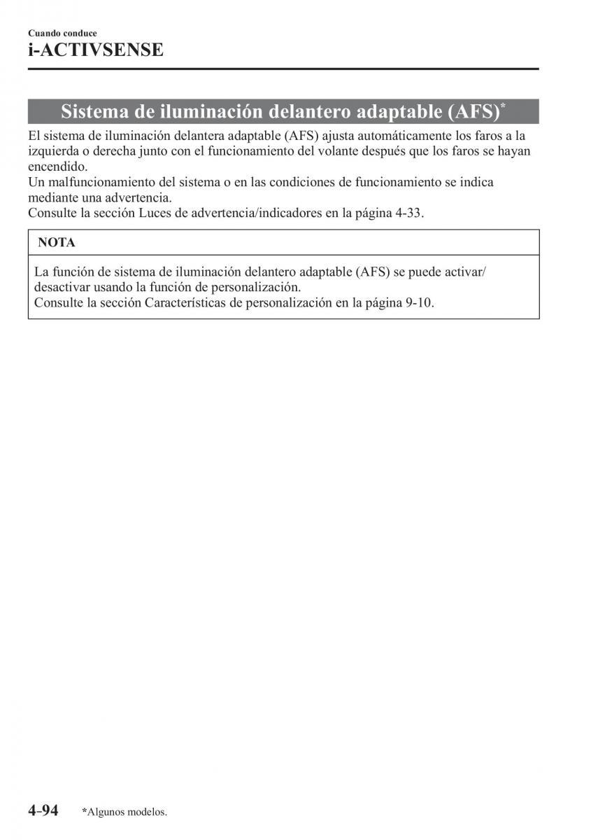 Mazda MX 5 Miata ND IV 4 manual del propietario / page 234