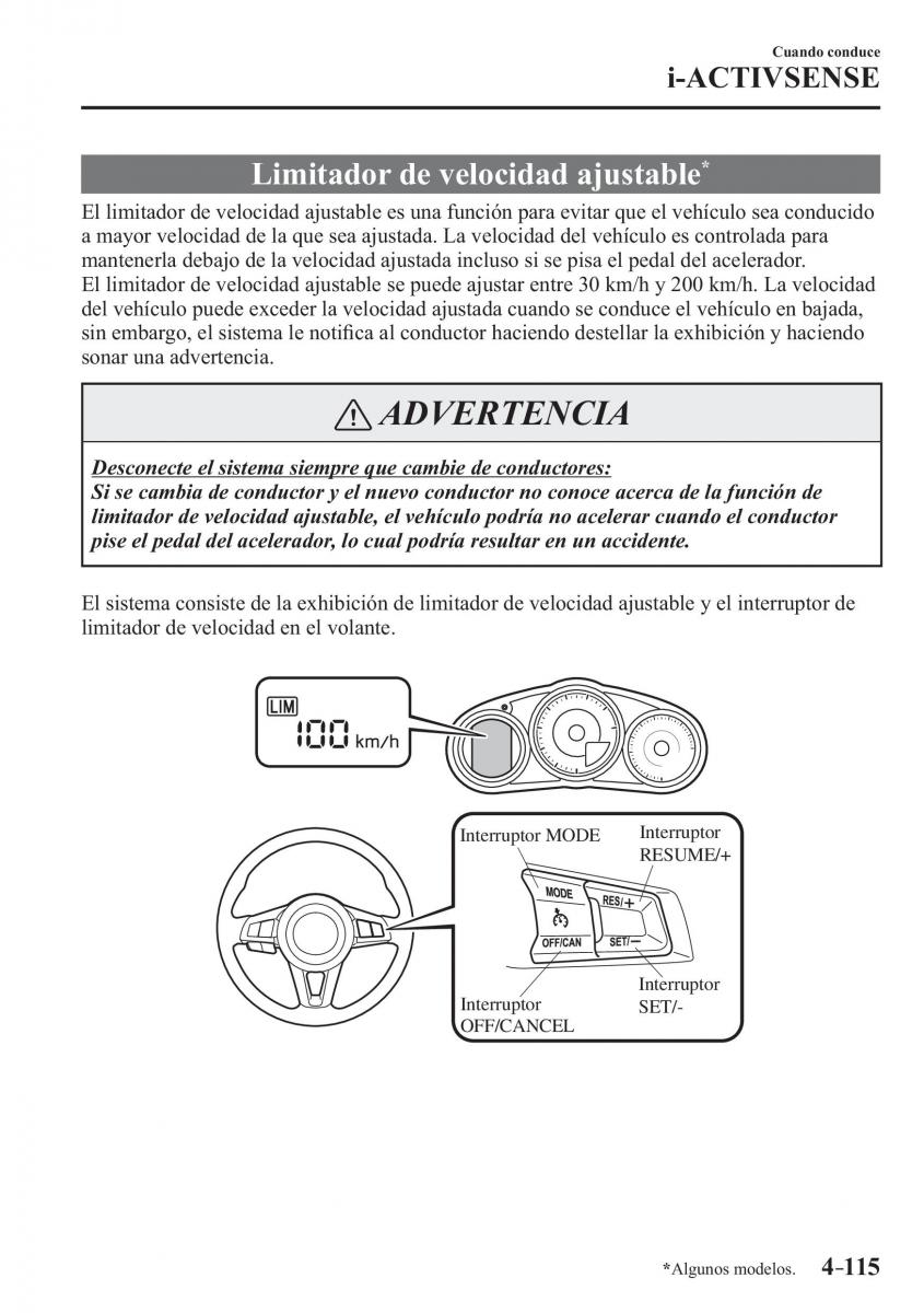 Mazda MX 5 Miata ND IV 4 manual del propietario / page 255