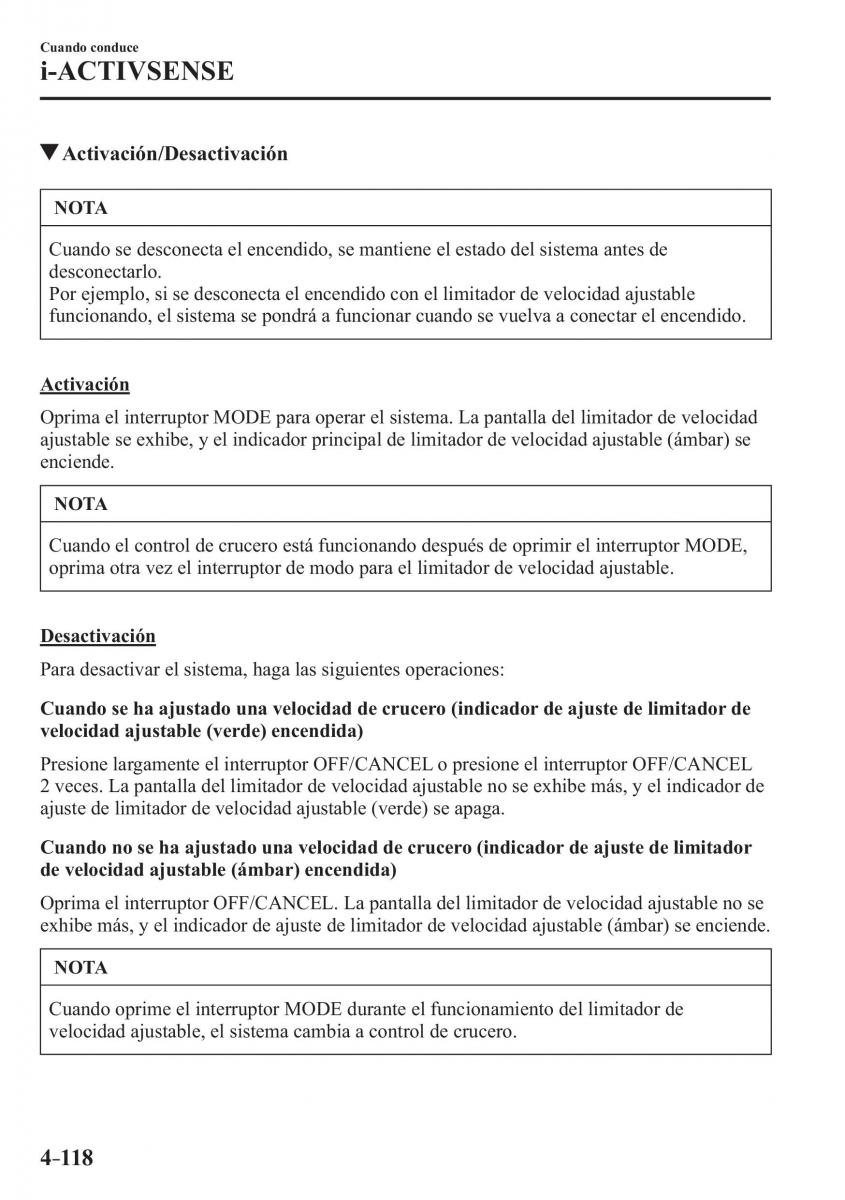 Mazda MX 5 Miata ND IV 4 manual del propietario / page 258