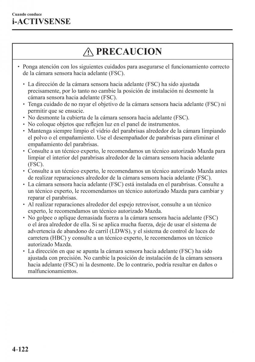 Mazda MX 5 Miata ND IV 4 manual del propietario / page 262