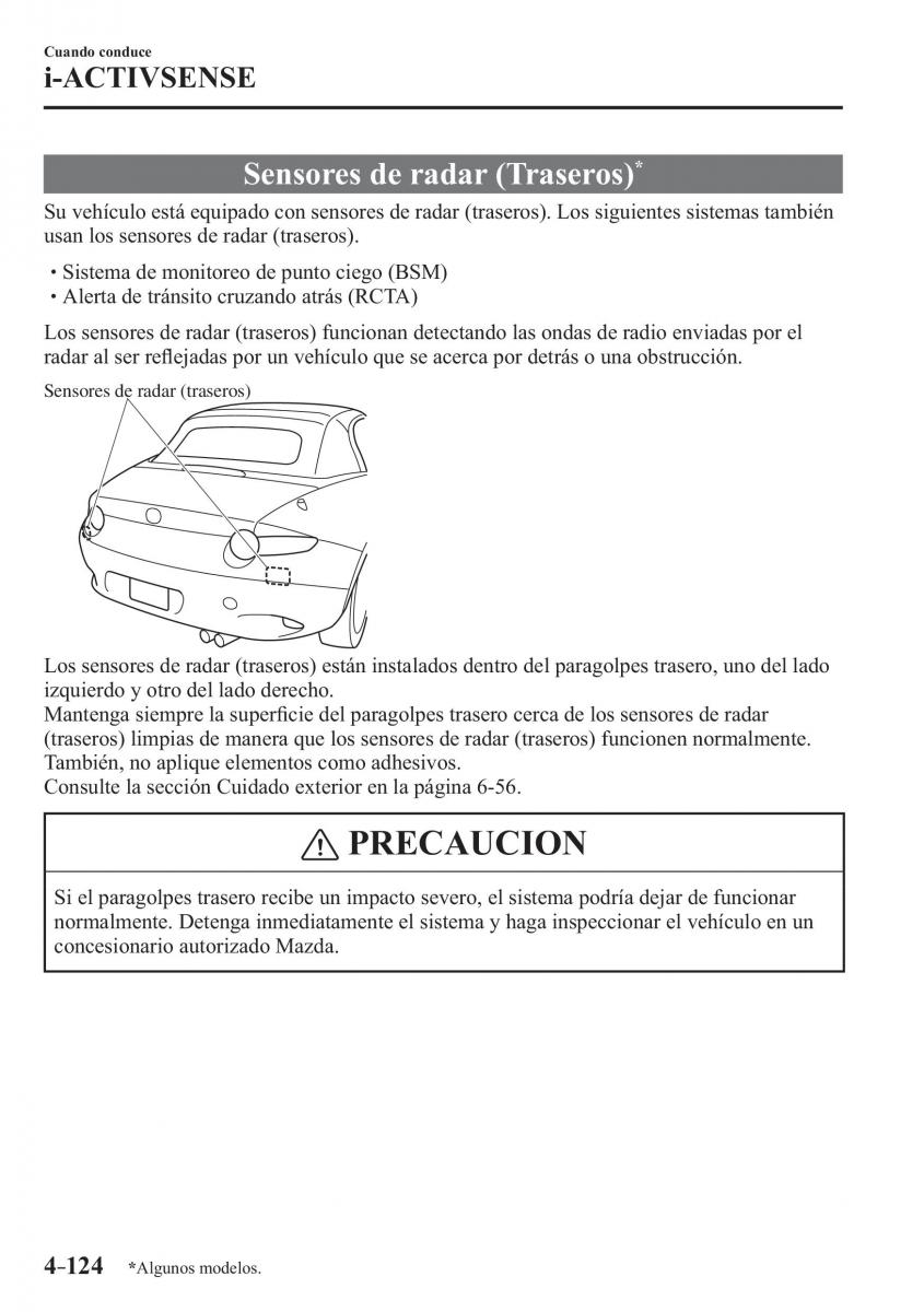 Mazda MX 5 Miata ND IV 4 manual del propietario / page 264