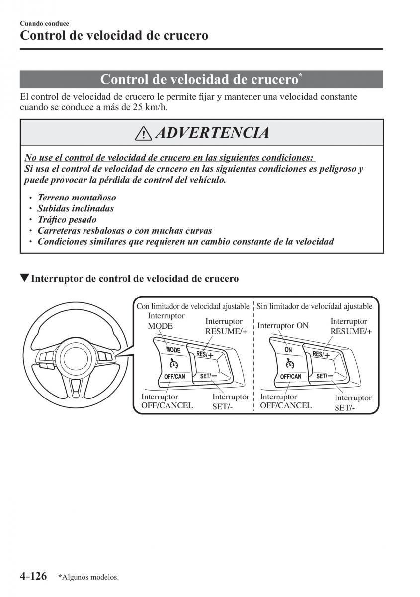 Mazda MX 5 Miata ND IV 4 manual del propietario / page 266