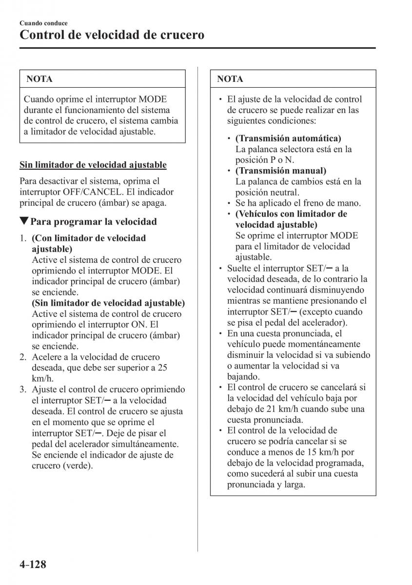 Mazda MX 5 Miata ND IV 4 manual del propietario / page 268