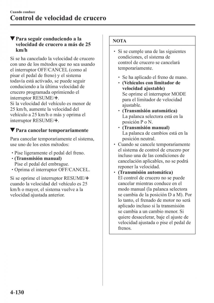 Mazda MX 5 Miata ND IV 4 manual del propietario / page 270