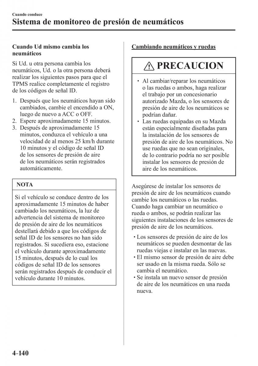 Mazda MX 5 Miata ND IV 4 manual del propietario / page 280