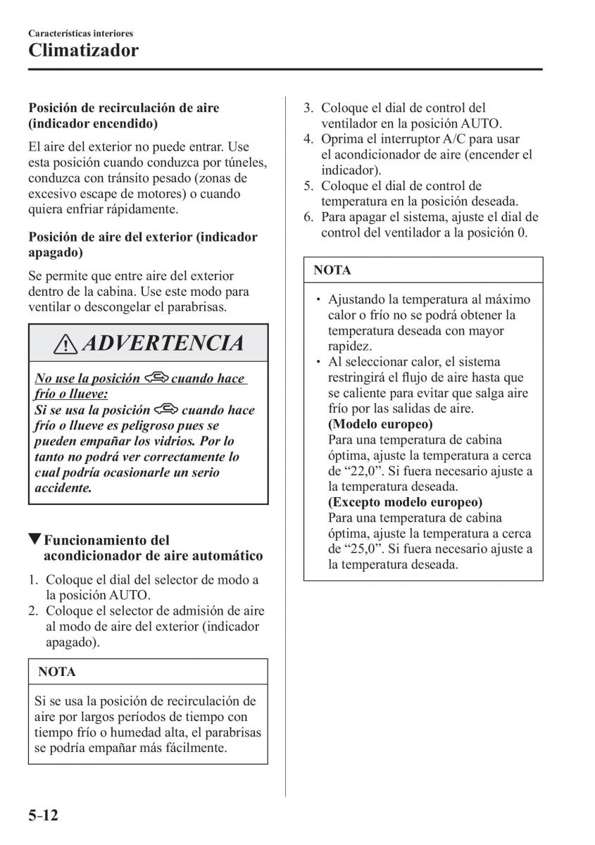 Mazda MX 5 Miata ND IV 4 manual del propietario / page 298