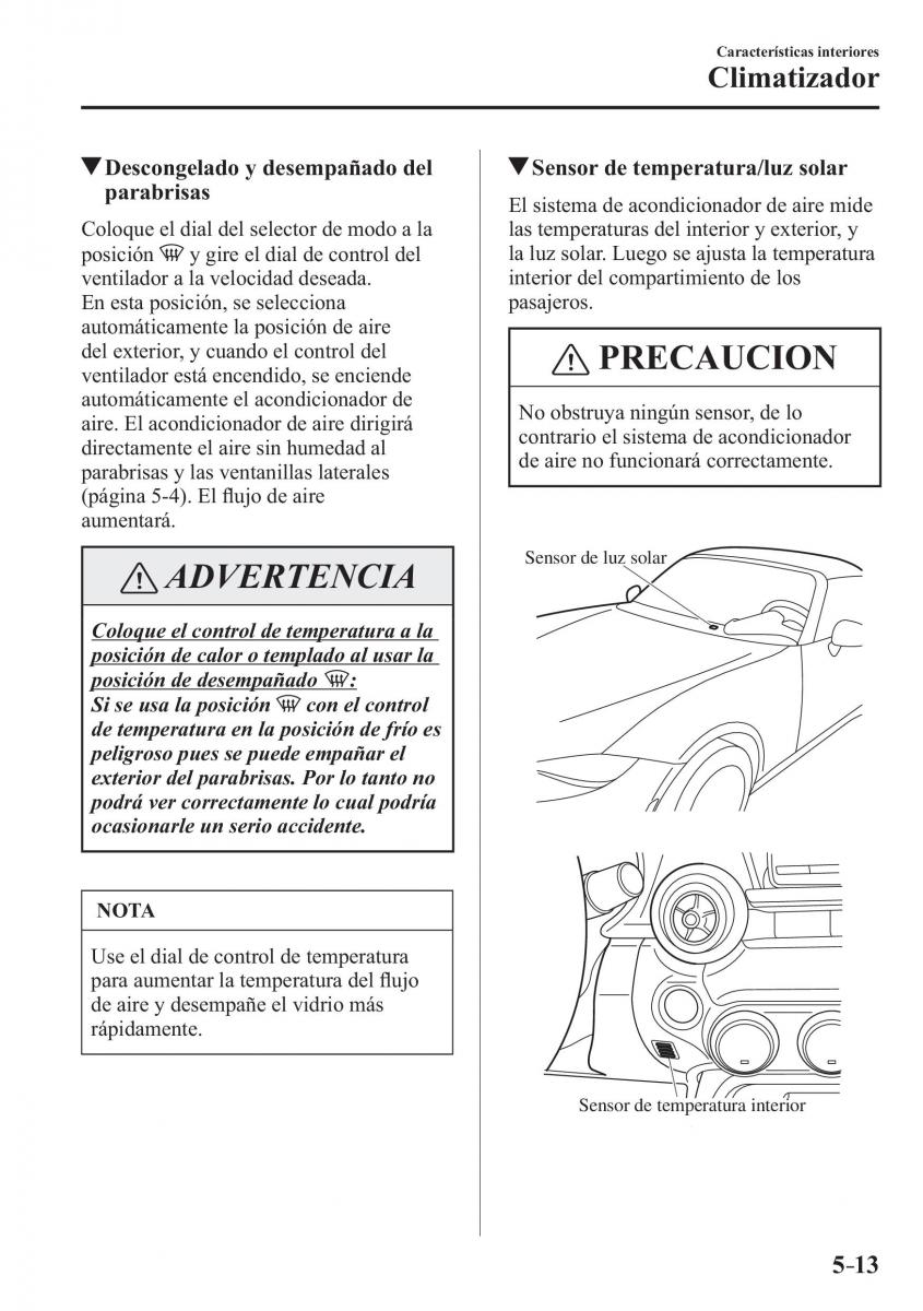 Mazda MX 5 Miata ND IV 4 manual del propietario / page 299