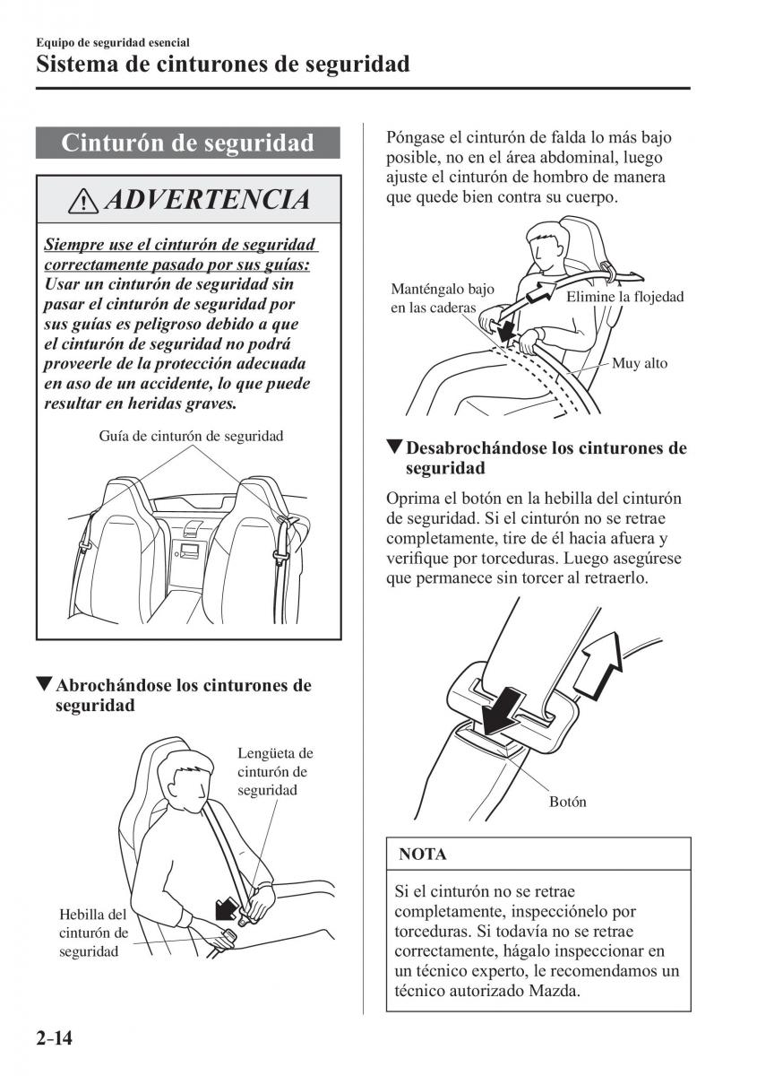 Mazda MX 5 Miata ND IV 4 manual del propietario / page 30