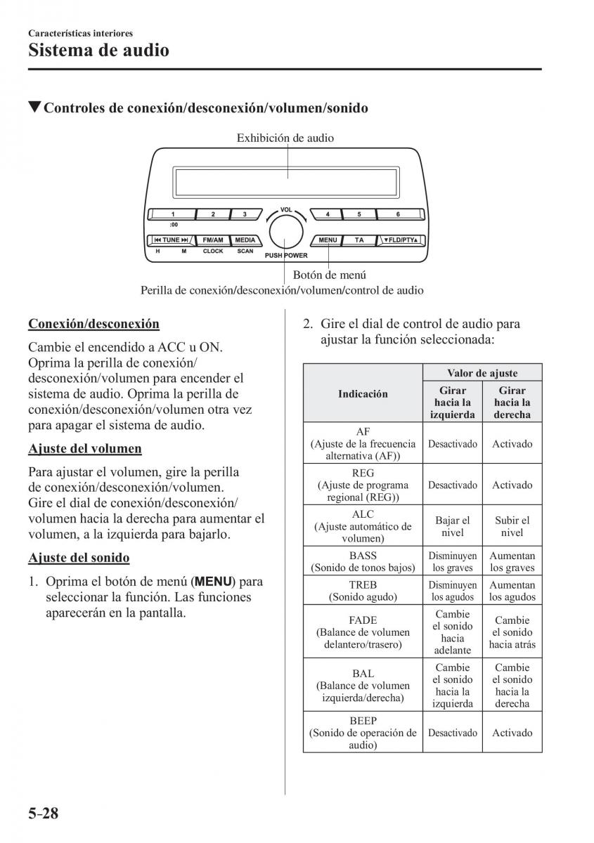 Mazda MX 5 Miata ND IV 4 manual del propietario / page 314