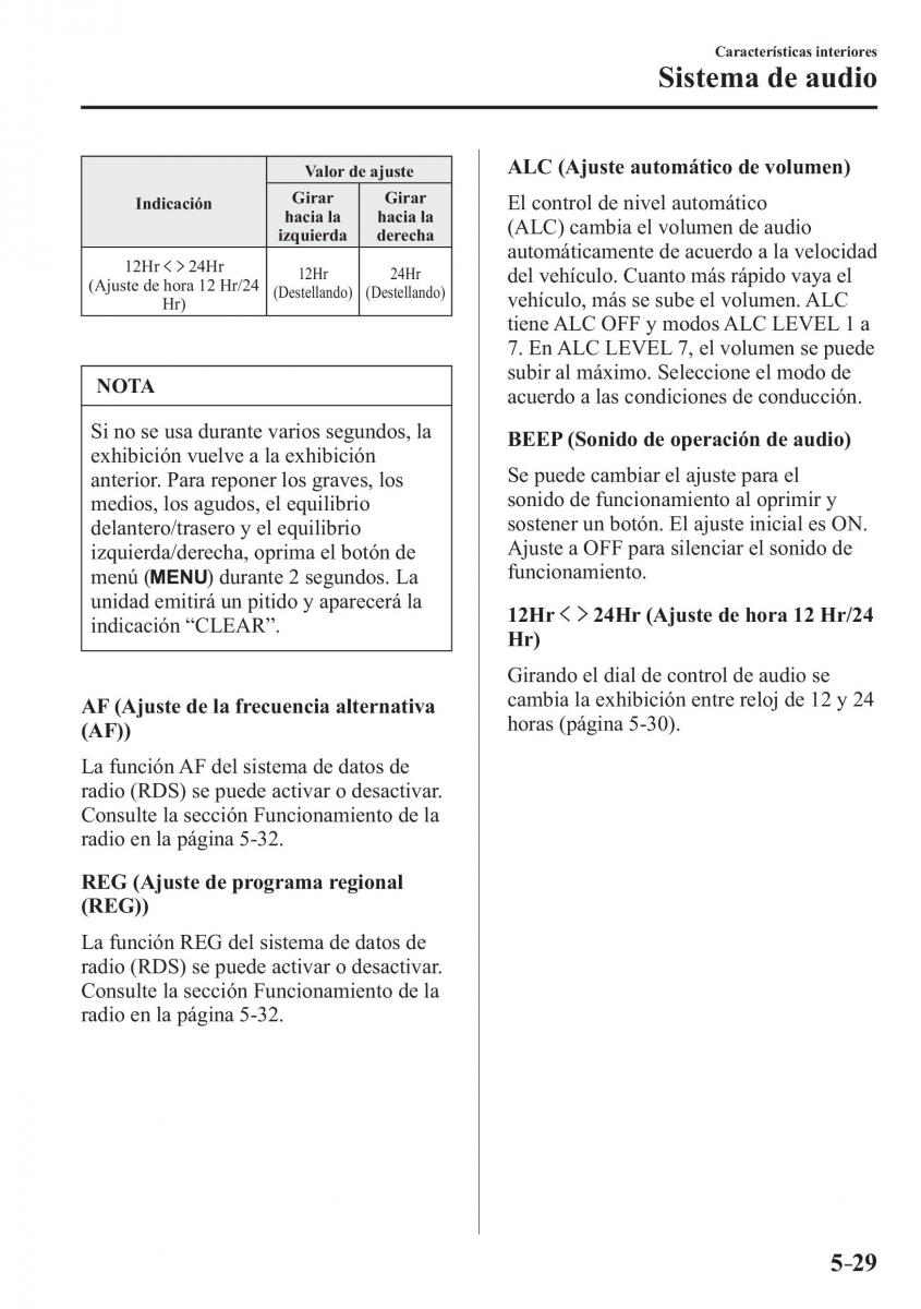 Mazda MX 5 Miata ND IV 4 manual del propietario / page 315